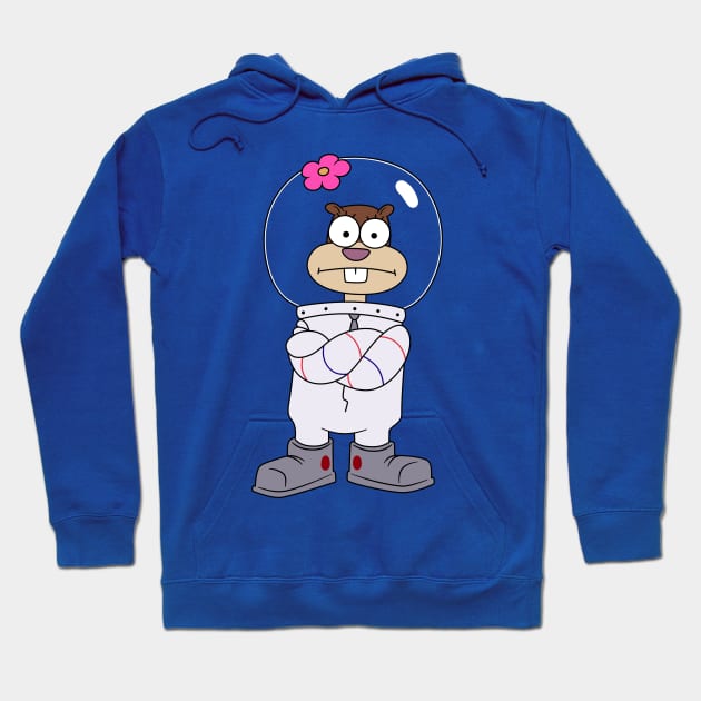 Squirrel Sandy Cheeks from Spongebob stands with his hands folded. meme 2022 Hoodie by 2dsandy